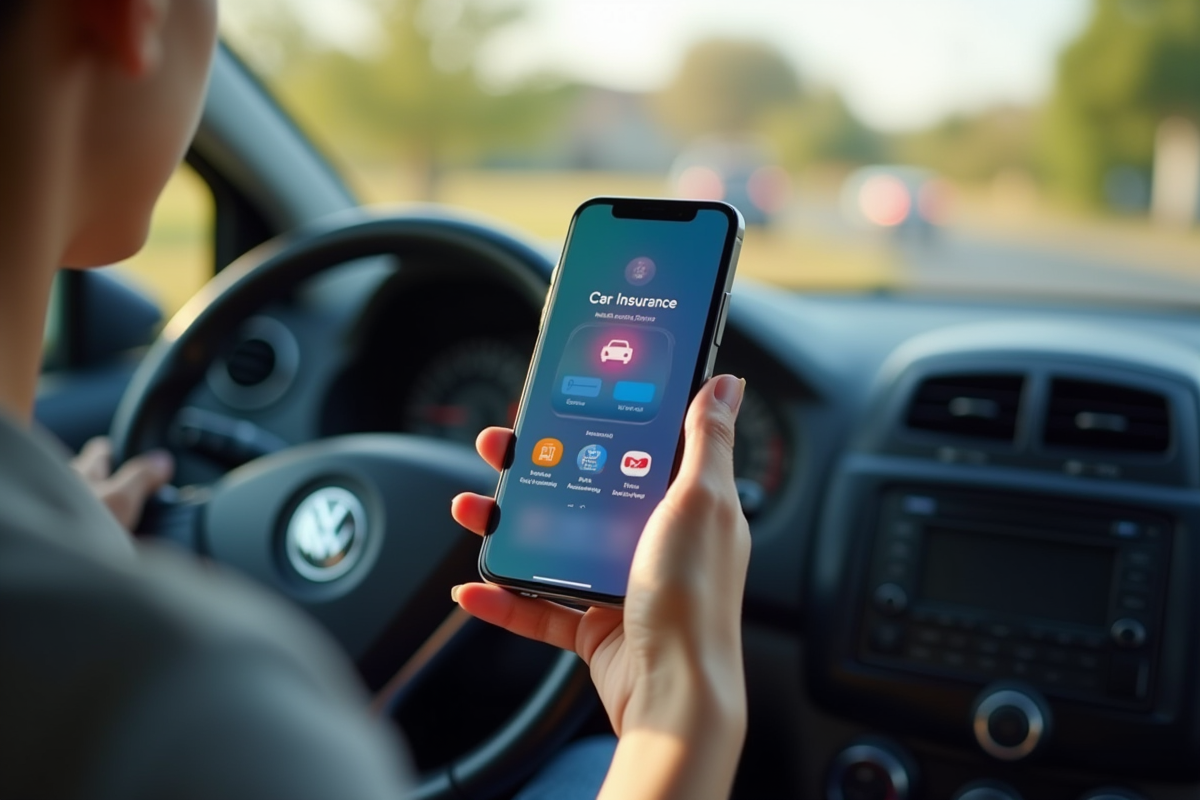 Gros plan sur smartphone avec application d